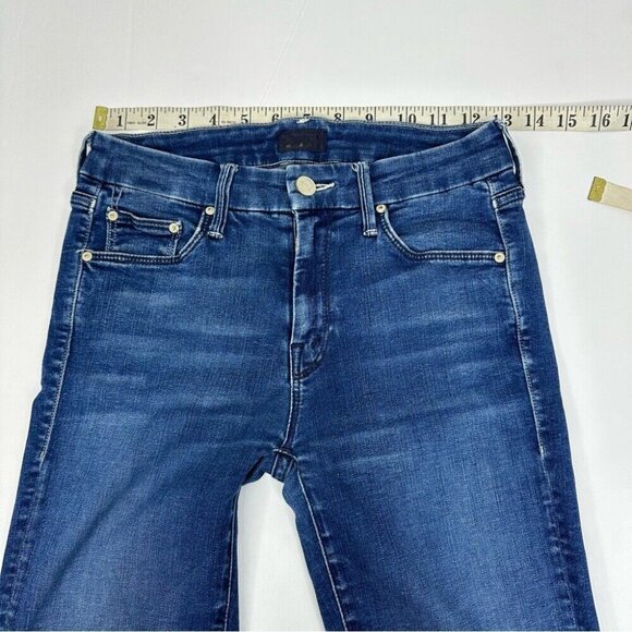 Mother Denim Women’s Looker Ankle Fray Fast Times Skinny Designer Jeans W24/L26 - Picture 9 of 12